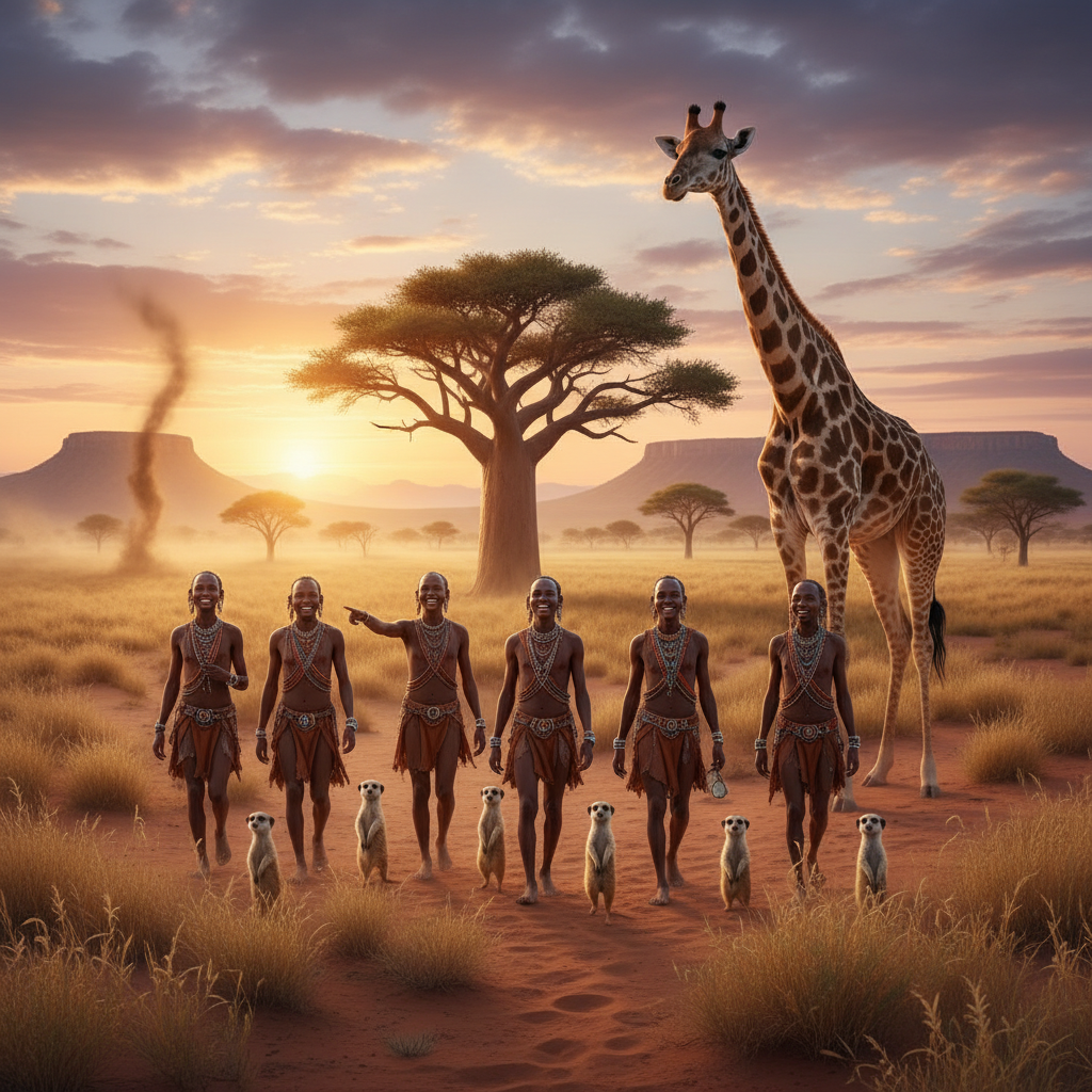 À la rencontre des peuples et de la faune du Kalahari
