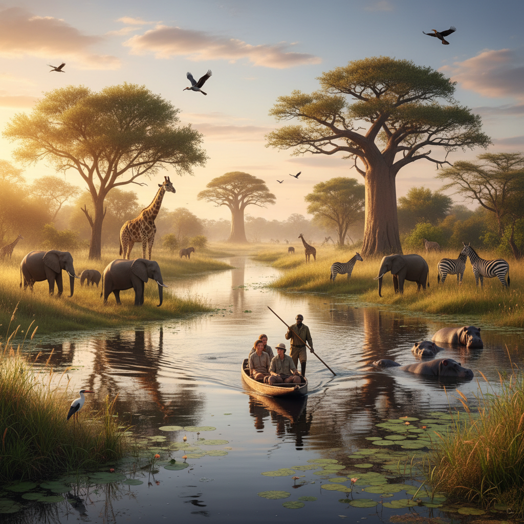 Circuit botswana : vivre un safari authentique au cœur du delta de l’Okavango